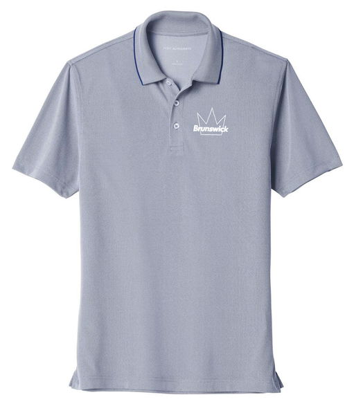 Brunswick Mens Oxford Pique Polo Navy Main Image