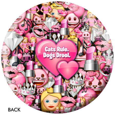 OnTheBallBowling Emoji Cats Rule Back Image