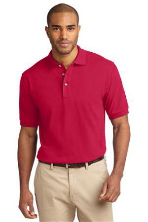 Port Authority Mens Pique Knit Sport Red Main Image