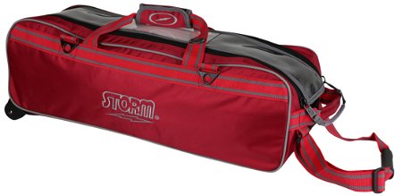 Storm 3 Ball Tournament Travel Roller/Tote Red Main Image