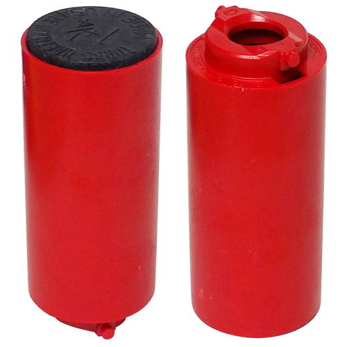 Turbo Switch Grip Red Inner Sleeve w/Urethane Solid Black 1 1/4 Main Image