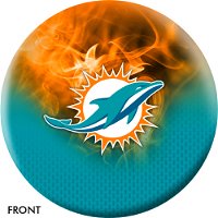 KR Strikeforce NFL on Fire Miami Dolphins Ball Bowling Balls