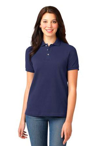 Port Authority Womens Pique Knit Sport Navy Main Image