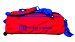 Review the Vise 3 Ball Clear Top Roller/Tote Red/Blue