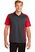 Review the Sport-Tek Mens Colorblock Micropique Sport-Wick Polo Grey/Red