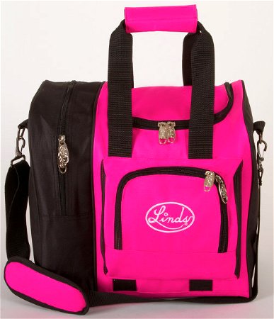 Linds Deluxe Single Tote Black/Hot Pink Main Image