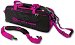 Review the Vise 3 Ball Clear Top Roller/Tote Black/Pink