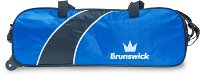 Brunswick Edge Triple Rolling Tote Blue Bowling Bags