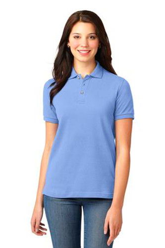 Port Authority Womens Pique Knit Sport Light Blue Main Image