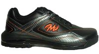 Motiv Mens Propel Black/Carbon/Orange Right Hand Wide Width Bowling Shoes