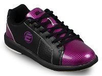 Elite Classic Womens Black/Purple Bowling Shoes