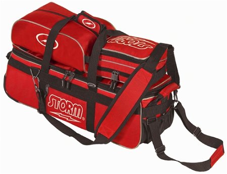 Storm Tournament Deluxe 3 Ball Tote/Roller Red Main Image