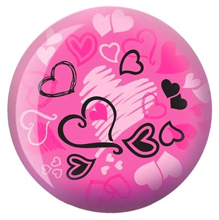 Brunswick Hearts Glow Pink Viz-a-Ball - SALE Main Image
