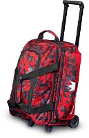 Brunswick Zone Double Roller Red Chaos Bowling Bags