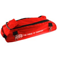Vise 3 Ball Add-On Shoe Bag-Red Bowling Bags