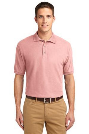 Port Authority Mens Silk Touch Polo Shirt Light Pink Main Image