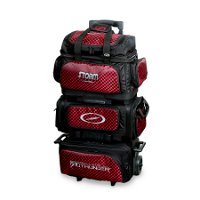 Storm Rolling Thunder 6 Ball Roller Black/Checkered Red Bowling Bags