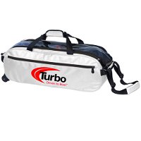 Turbo Pursuit Slim Triple Tote White Bowling Bags