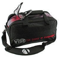 VISE 2 Ball "Clear Top" Tote Black Bowling Bags