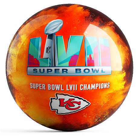 OnTheBallBowling Super Bowl LVII Champs KC Chiefs Ball Main Image