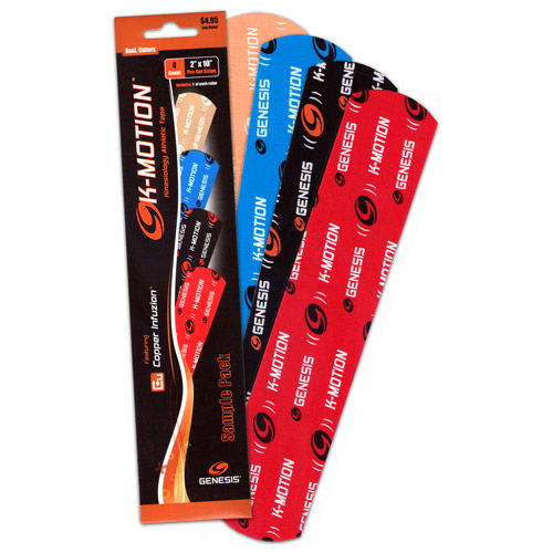 Genesis K-Motion Tape Precut Sample Pack (4/pk) Main Image