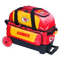 KR Strikeforce NFL Double Roller Kansas City Chiefs Bowling Bags