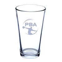 PBA Official Laser Etched Pint Glass