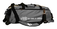 Vise 3 Ball Clear Top Roller/Tote Grey Bowling Bags