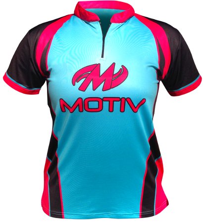 Motiv Womens Radiant Jersey Black/Blue/Pink Main Image