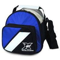 Tenth Frame Deluxe Add-On Bag Black/Blue Bowling Bags