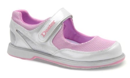 Dexter Womens Mary Jane White/Pink/Silver Main Image