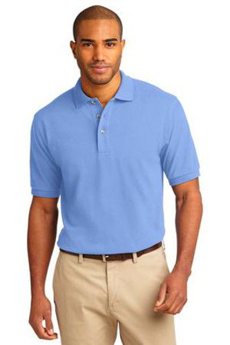 Port Authority Mens Pique Knit Sport Light Blue Main Image