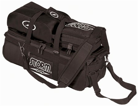 Storm Tournament Deluxe 3 Ball Tote/Roller Black Main Image