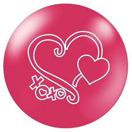 Brunswick Polyester Pink Hearts Main Image