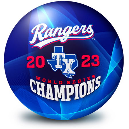 OnTheBallBowling 2023 MLB World Series Champion Texas Rangers Ball Alt Image