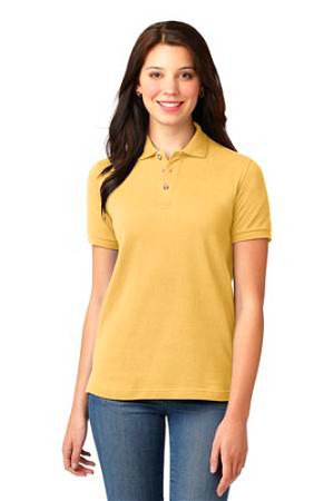 Port Authority Womens Pique Knit Sport Yellow Main Image