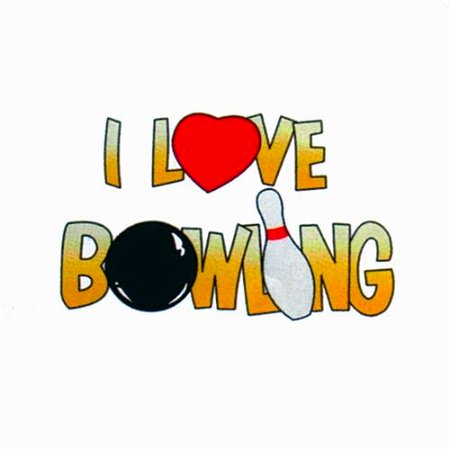 I Love Bowling Towel Main Image