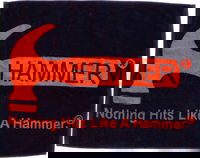 Hammer Loomed Towel Black/Orange