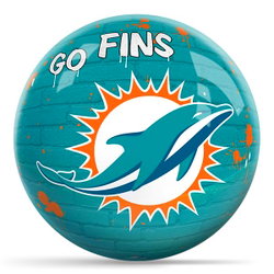 KR Strikeforce NFL Graffiti Miami Dolphins Ball Bowling Balls