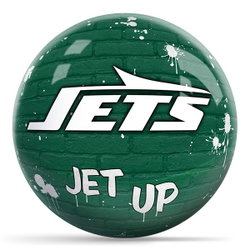KR Strikeforce NFL Graffiti New York Jets Ball Bowling Balls