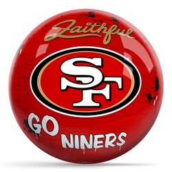 KR Strikeforce NFL Graffiti San Francisco 49ers Ball Bowling Balls