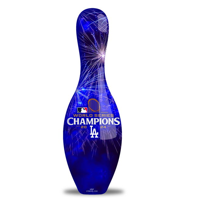 OnTheBallBowling 2024 World Series Champions Los Angeles Dodgers Pin MAIN Image