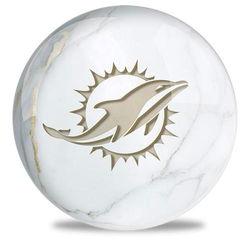 OnTheBallBowling NFL Miami Dolphins Marble Ball Bowling Balls