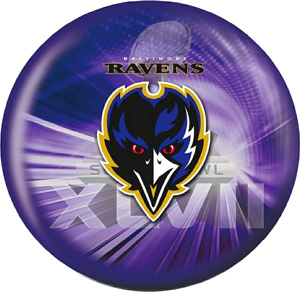 Strikeforce Bowling Official Licensed NFL Baltimore Ravens Undrilled Bowling Ball