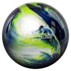 KR Strikeforce Polyester Blue/Green/Silver Bowling Balls