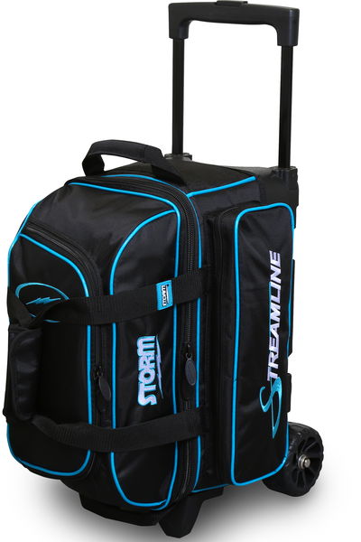 Storm Rolling Thunder Signature 2 Ball Roller Bowling Bag - White/Blue