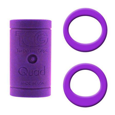 Turbo Grips Quad Soft Power Lift/Oval Mesh Insert Purple Main Image