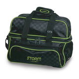 Customer Favorite Bag: Storm Deluxe 2 Ball Tote Checkered Black/Lime