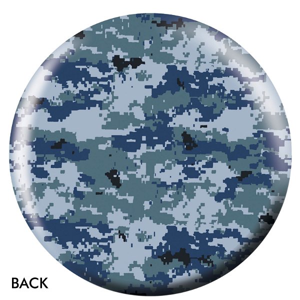 OnTheBallBowling Blue/Grey Camouflage Back Image