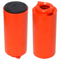 Turbo Switch Grip Orange Inner Sleeve w/Urethane Solid Black 1 1/4